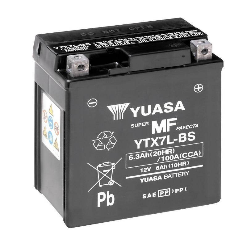 

МОТО Yuasa 12V 6Ah MF VRLA Battery AGM YTX7L-BS (сухозаряжений)