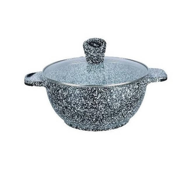 

Казан 2.8 л гранитное покрытие Edenberg со стеклянной крышкой (EB-3956), Серый