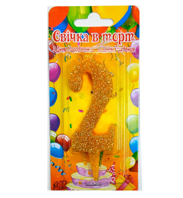 

Свечи - цифры в торт Golg "2"