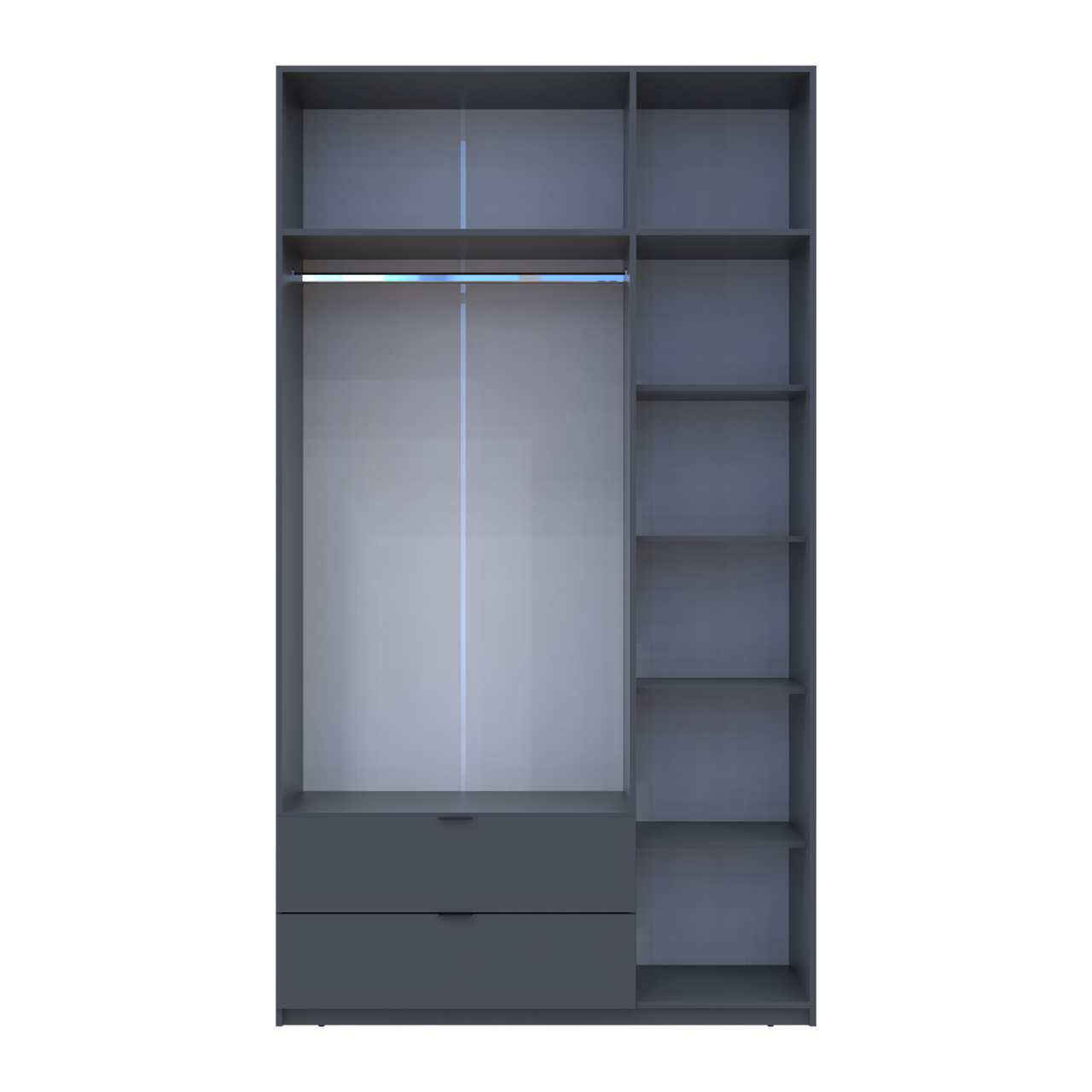 Розпашна Шафа для одягу Doros Лукас Графі 3ДСП 135х50х240 (80737801) 4