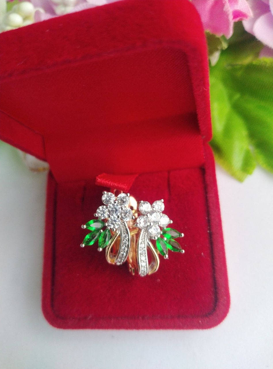 

Сережки з медичного золота Хюпінг