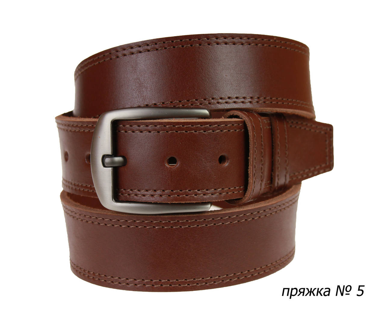 

Ремень кожаный джинсовый двойная строчка SULLIVAN RMK-111(9) 115-150 см светло-коричневый