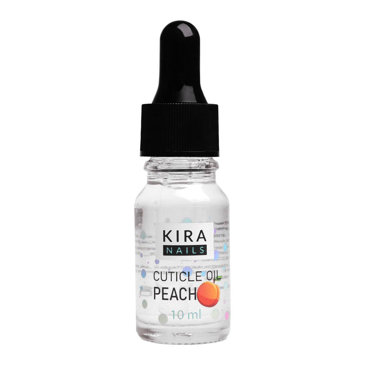 

Kira Nails Cuticle Oil Peach - масло для кутикулы с пипеткой, персик, 10 мл