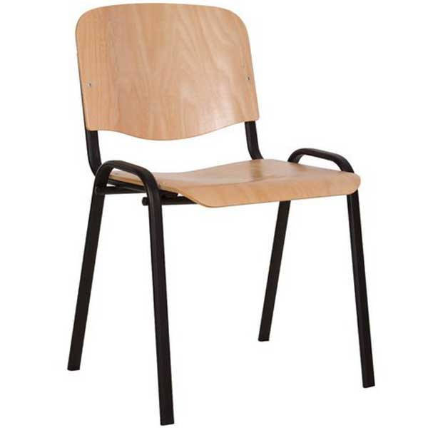 

Стул для посетителей Iso (Исо) wood, Черный