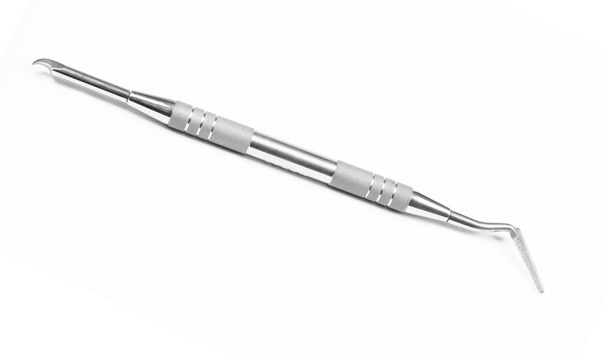 

OLTON лопатка педикюрная двусторонняя (пушер, шабер)-рашпель коготь