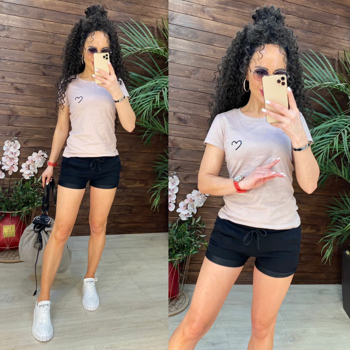 

Костюм летний футболка с шортами TK2818