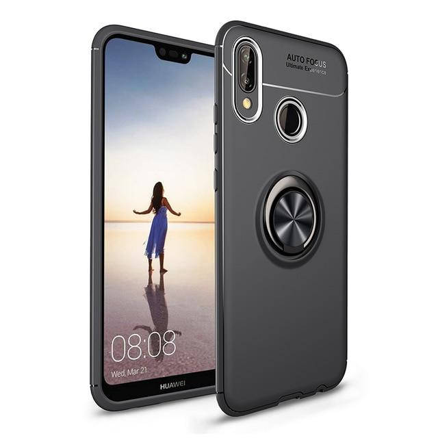 

Чехол TPU Ring для Huawei P Smart 2019 / HRY-LX1 Бампер Black, Черный
