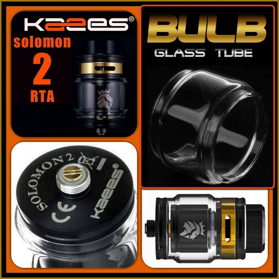 

KAEES Solomon 2 RTA Bubble Glass. Колба большая. Стекло.