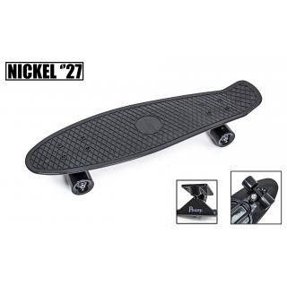 

Пенниборд Nickel 27" Black. Матовые колеса, Черный