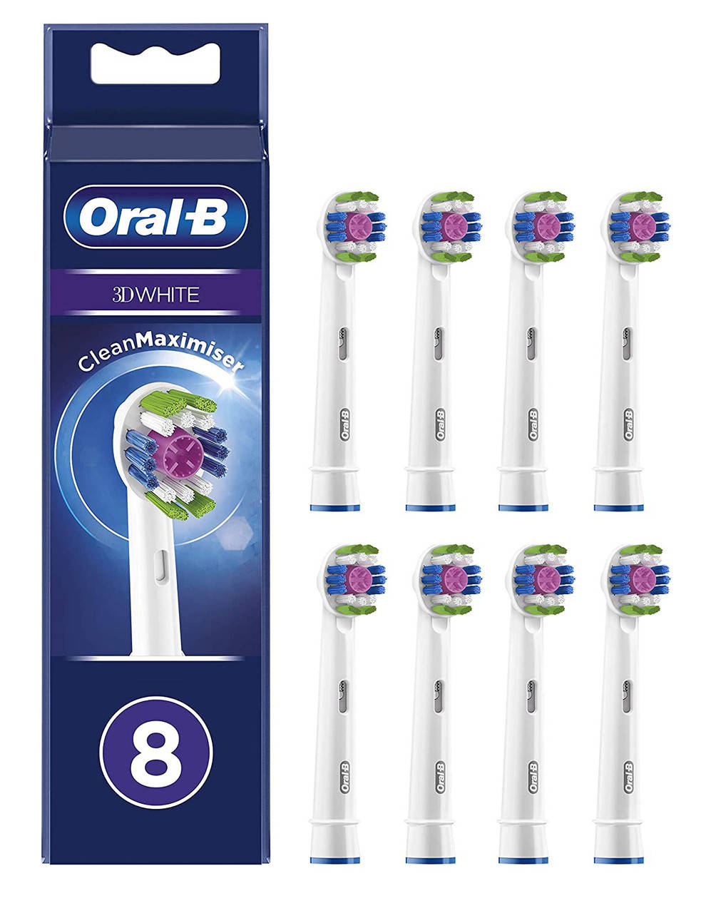 

Насадки для электрической зубной щётки Oral-B 3D White 8 шт