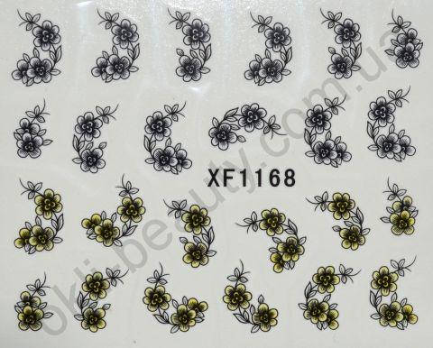 

Водная наклейка для дизайна ногтей XF 1168