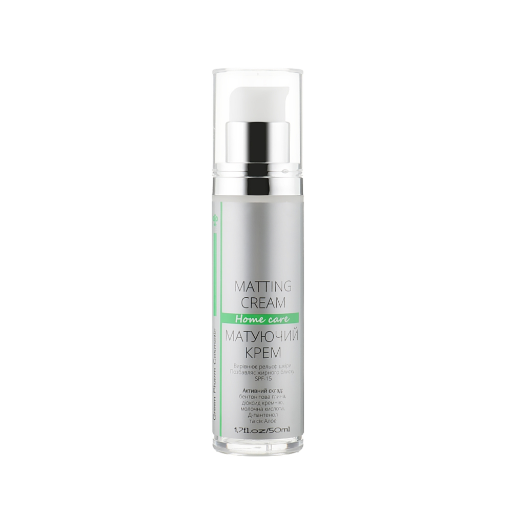 

Матуючий крем для жирної шкіри обличчя Matting Cream Green Pharm, 50 мл