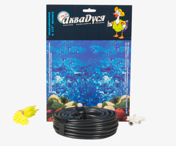 

Комплект для расширения системы капельного полива для теплицы АкваДуся 12, на 12 растений