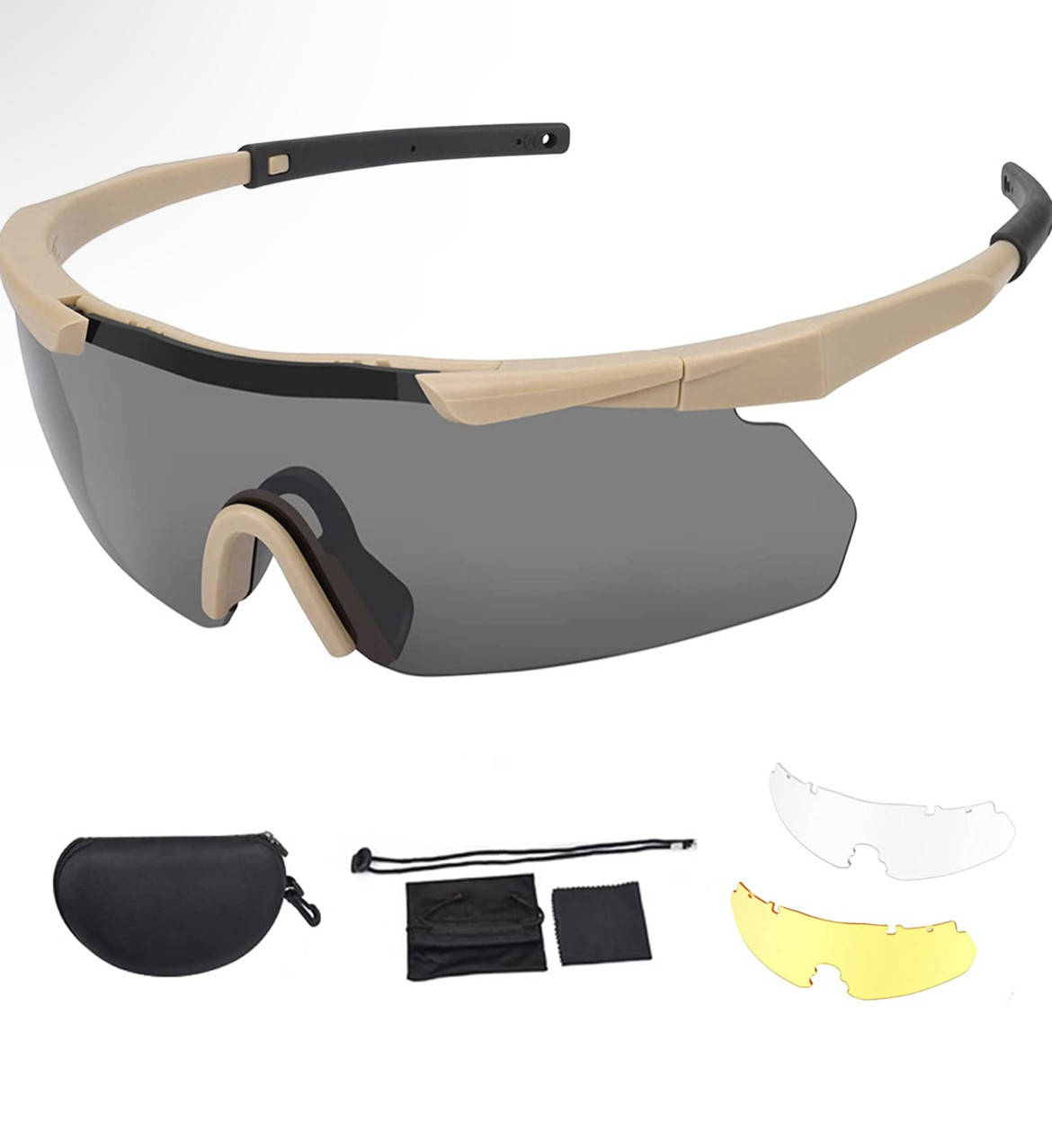 

Защитные очки Feyachi с прозрачными незапотевающими и устойчивыми к царапинам линзами, боковой защитой