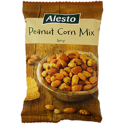 

Горішки Алесто мікс арахіс-кукурудза Alesto peanut-corn mix 150g 30шт/ящ (Код : 00-00012258)