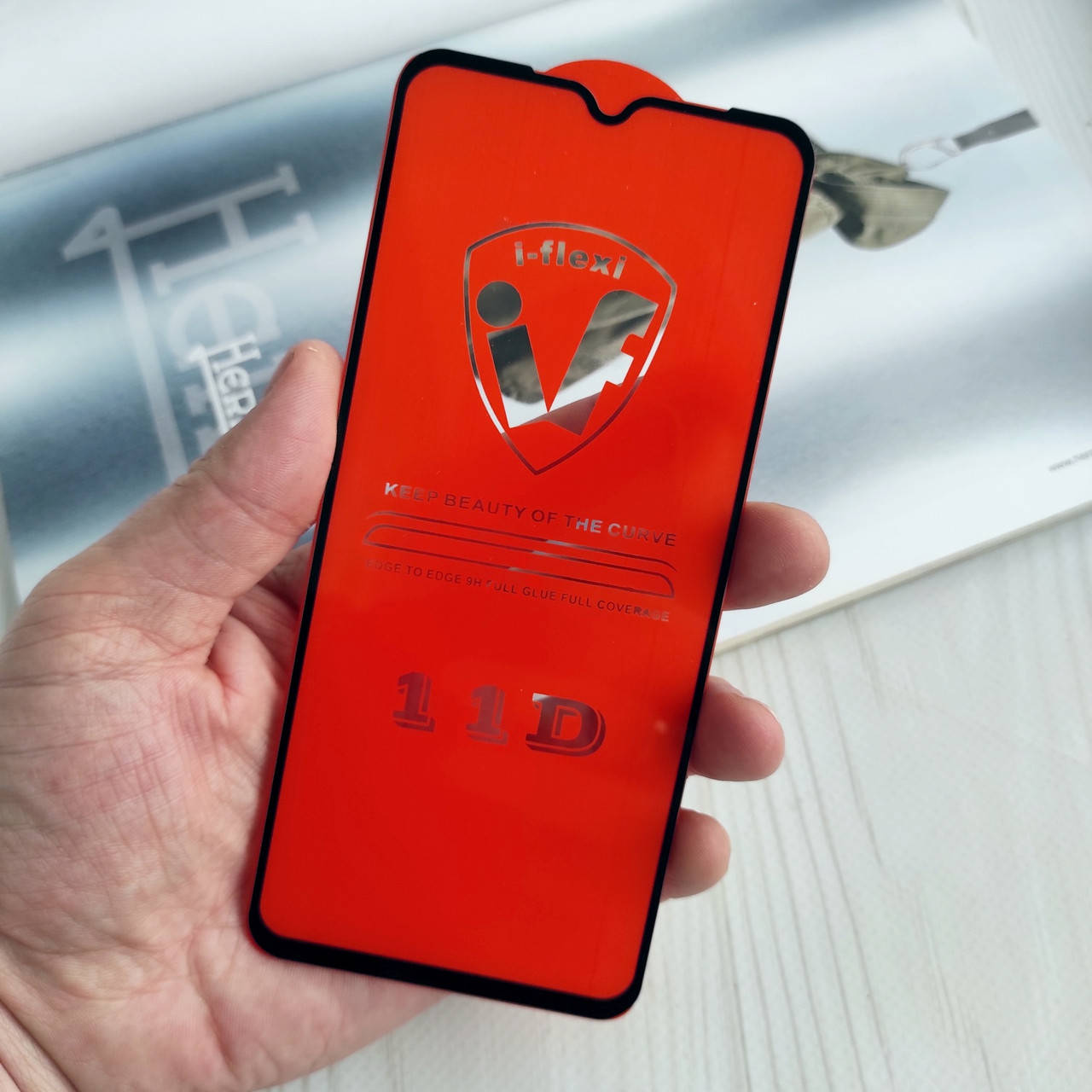 

Защитное стекло Xiaomi Redmi 9/9A Full Glue 11D Черное, Черный