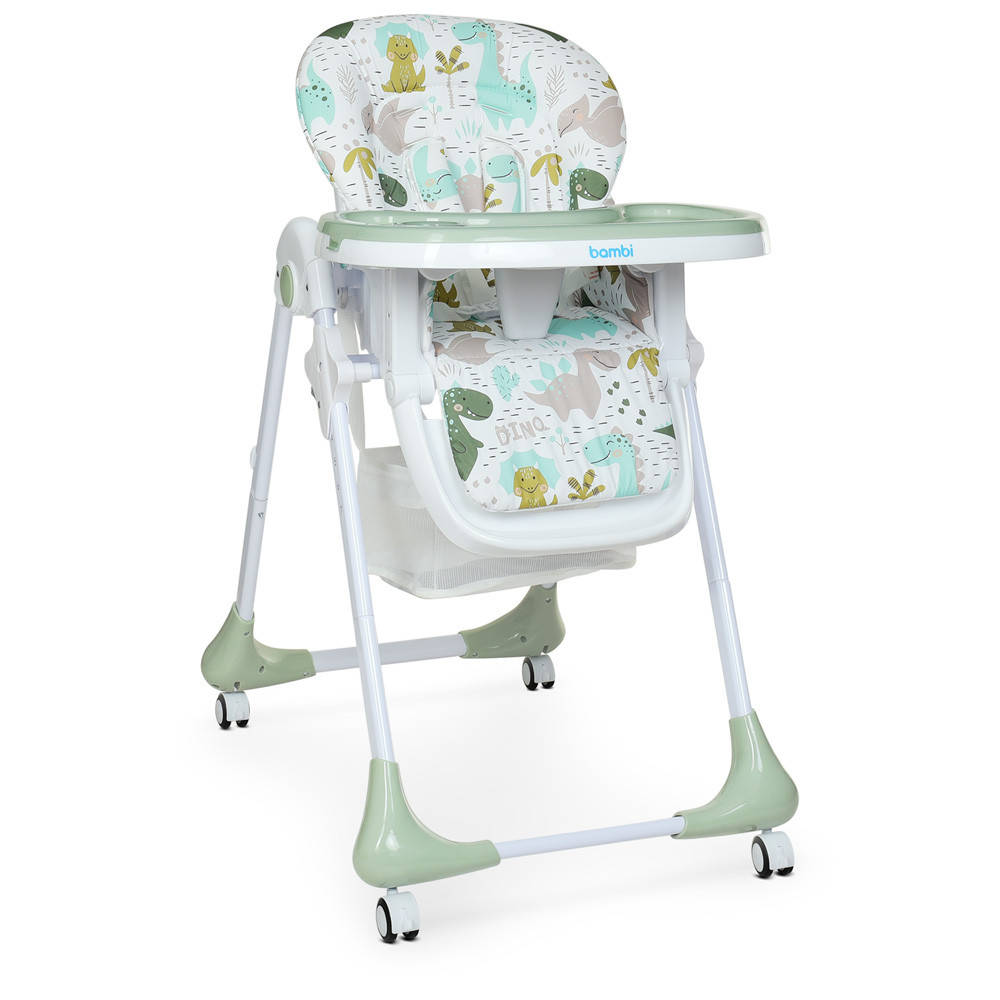 

Стульчик для кормления BAMBI M 3233 Dino Pine Green, Зелёный