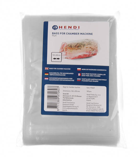 

Пакеты для вакуумной упаковки 250x350 мм 100 шт Hendi 970393, Прозрачный
