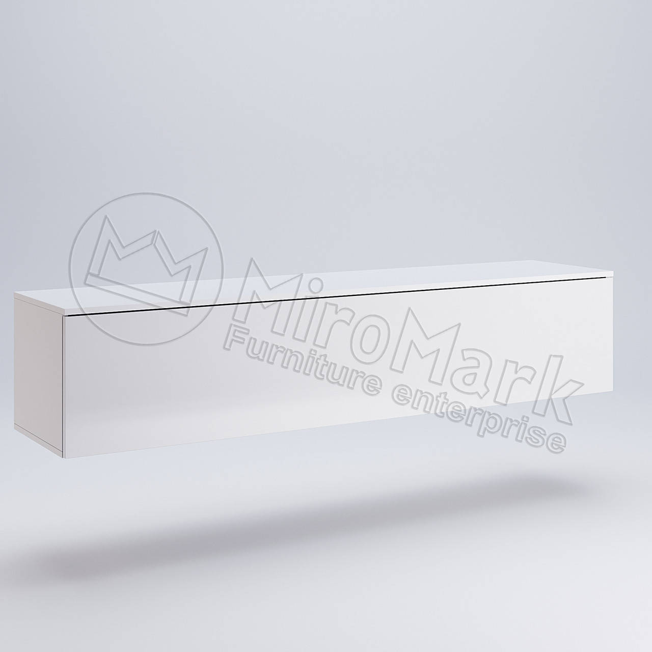 

Тумба подвесная BOX-44 TV MiroMark белый глянец