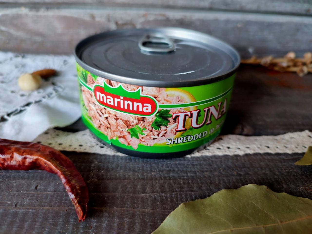 

Тунец в собственном соку, marinna 185г