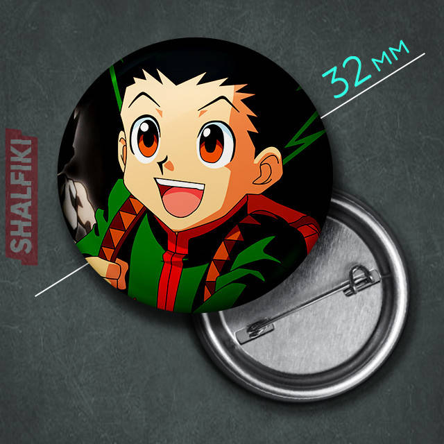 

"Гон Фрикс (Хантер х Хантер / Hunter × Hunter)" значок круглый на булавке Ø32 мм