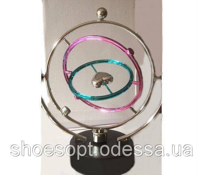 

Вращающийся настольный маятник Сердце антистресс 25см