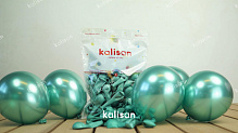 

Латексные шарики Kalisan 5" (12 см) Хром Green зеленый, Зелёный