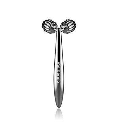 

Роликовый массажер для лица Wellderma Face Lifting Dark Silver Roller