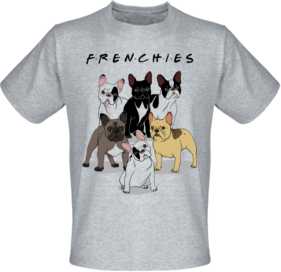 

Футболка Frenchies - Friends (меланж) M