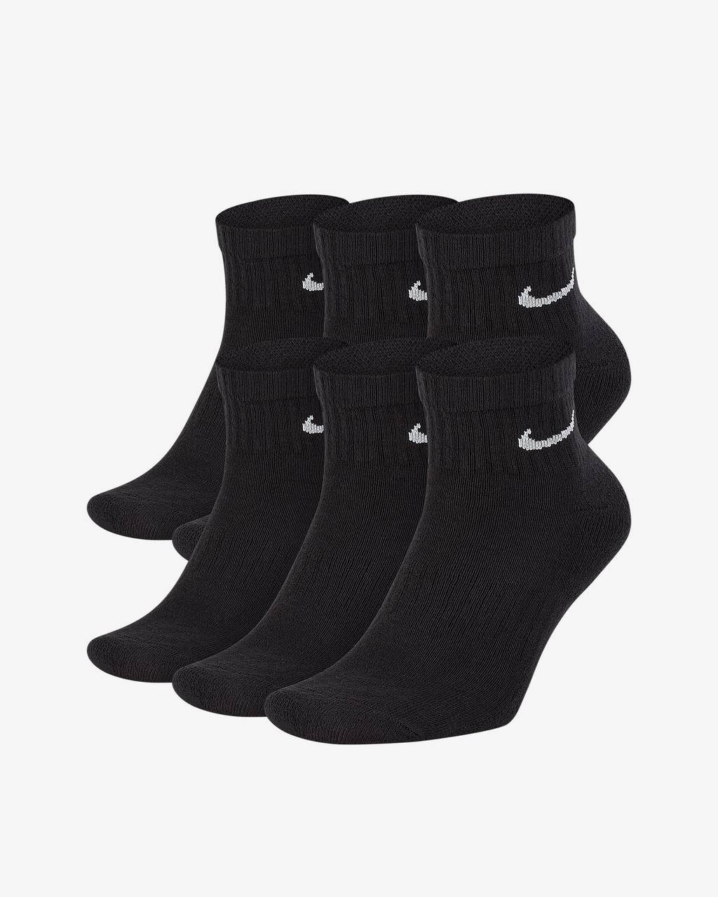 

Спортивные носки Nike Everyday Cushioned Training Ankle Socks 6 пар SX7669-010