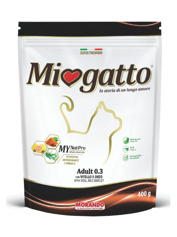 

Сухой корм для кошек Morando MioGatto с телятиной и ячменём 400 g
