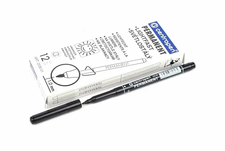 

Маркер Centropen чорний перманентний, 2536, Черный