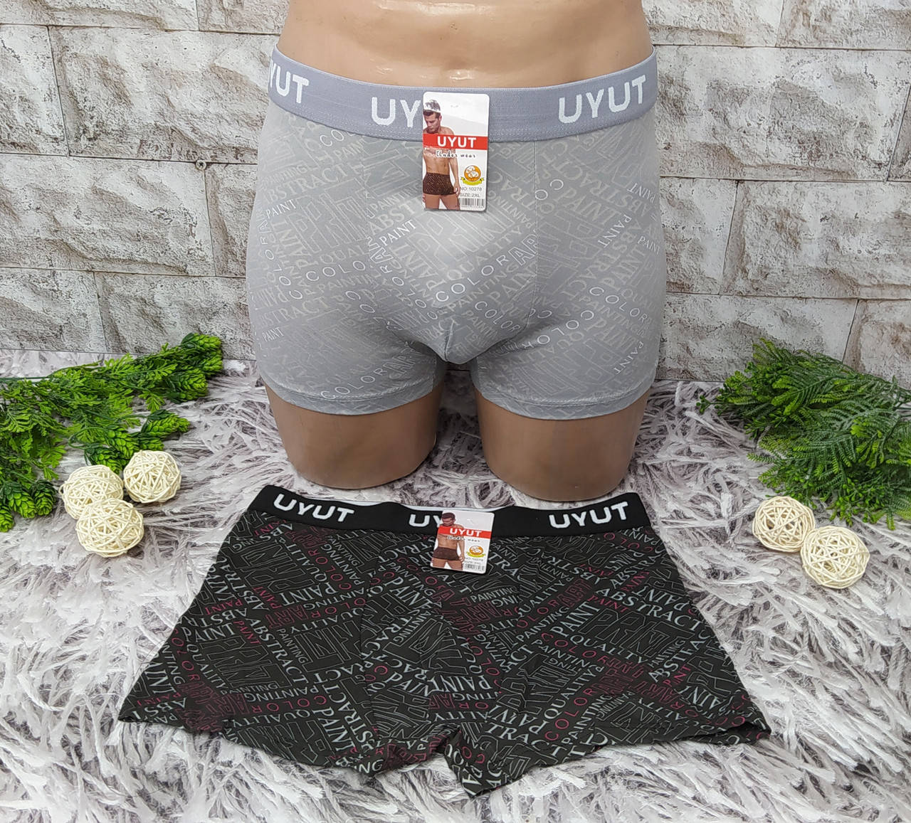 

Трусы мужские боксеры 4XL (52-54) хлопок UYUT 10278, Разные цвета