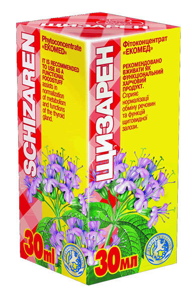 

Фитоконцентрат Экомед Щизарен для нормализации обмена веществ и функций щитовидной железы 30 мл