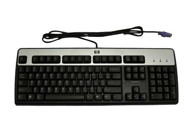 

Клавиатура проводная PS/2 HP KB-0316 черно-серый бу