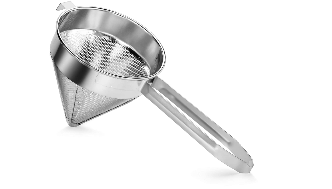 

Конический дуршлаг – сито шинуа для кухни, бара, для процеживания меда, протирки ягод, фруктов, овощей, Серый