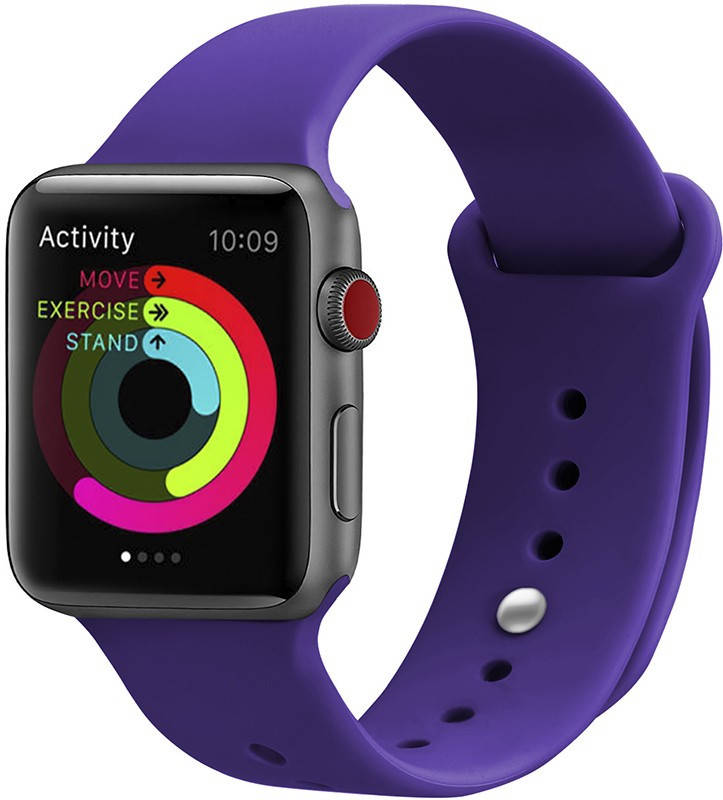 

Ремешок UWatch Silicone Strap for Apple Watch 38/40 mm Deep Purple