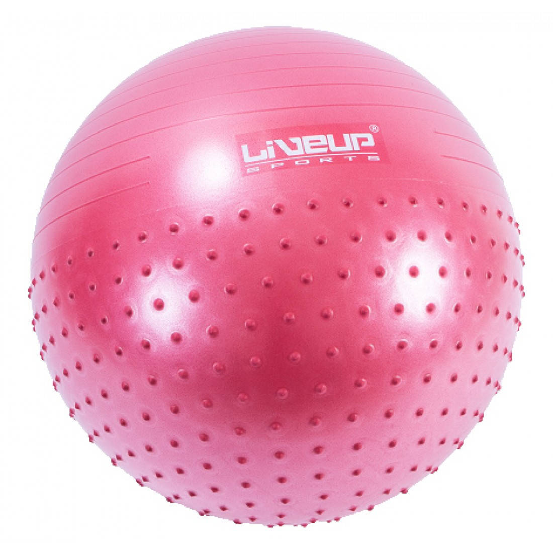 

Фитбол полумассажный с насосом 65 см LiveUp MASSAGE BALL ABS-система антивзрыв (LS3569)