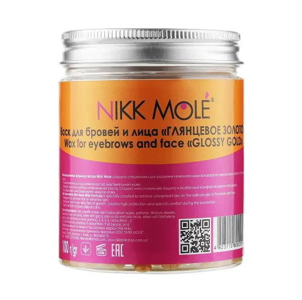 

Воск (золото) для депиляции лица NIKK MOLE, 100 гр