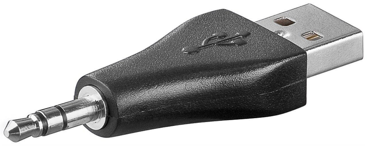 

Перехідник живлення USB2.0 A-Jack 3.5mm 3pin (DC) Goobay M/M адаптер Черный(75.09.3981)