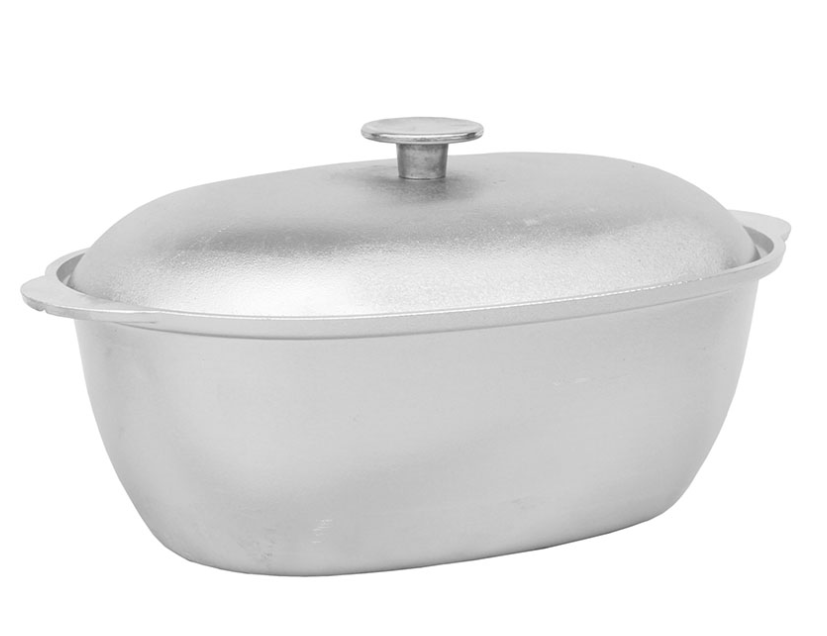 

Гусятница литая алюминиевая 8л Биол с крышкой G0800, Серый