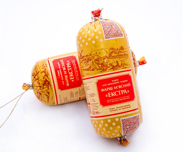 

Фарш-корм «ЭКСТРА» продукт от Производителя