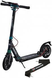 

Самокат maraton gmc черно/зеленый с дисковым тормозом, Черный