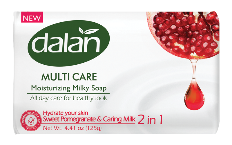 

Туалетное мыло DALAN Multi Care, 150 гр Гранат / Молоко