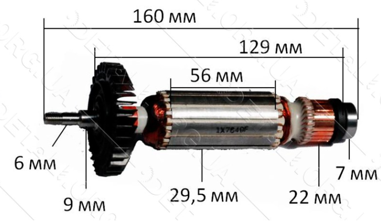 

Якорь на болгарку Makita GA5030 оригинал
