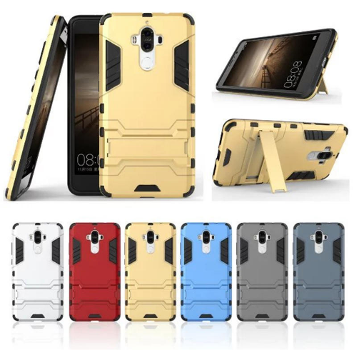 

PC + TPU чехол Metal armor для Huawei Mate 9 (6 цветов) темно серый