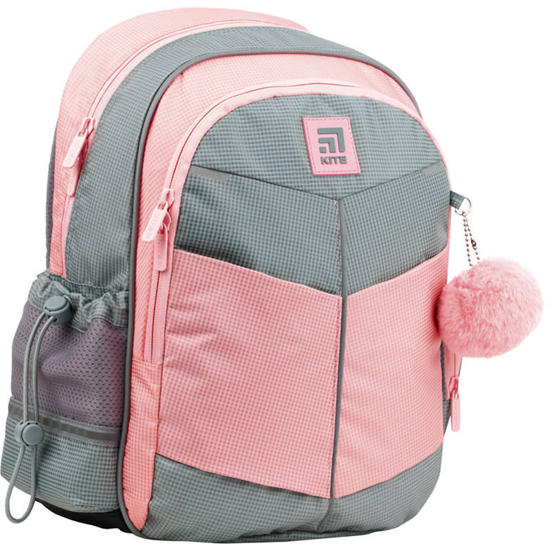 

Рюкзак школьный Kite Education Gray & Pink K22-771S-2, Розовый