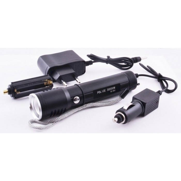 

Фонарик ручной Bailong Police S2-801 Аккумуляторный ультрафиолетовый диод UV 365 Нм, Черный