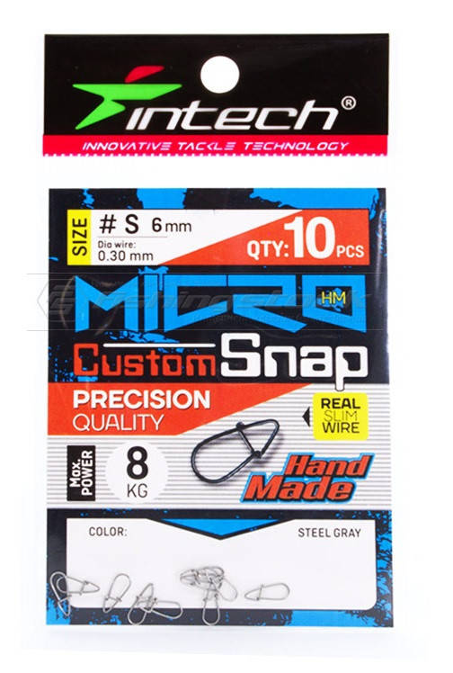 

Застежка Intech Micro Custom Snap S (8кг) (10шт.)