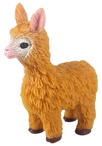

Игрушка силиконовая антистресс, лама рыжая 8 см 09691
